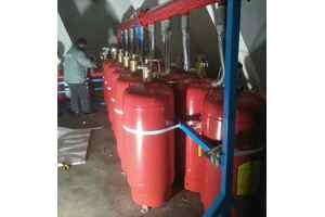 酒店無管網(wǎng)七氟丙烷氣體滅火系統(tǒng)生產(chǎn)安裝施工現(xiàn)場