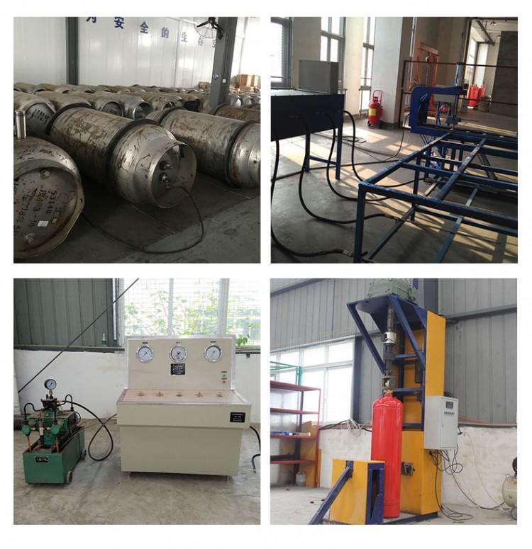 IG541氣體鋼瓶充裝滅火藥劑科現場工作流程